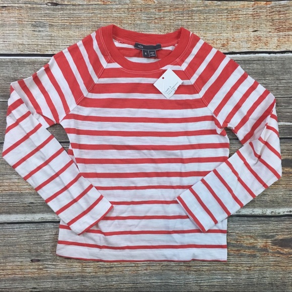 Vince Other - Vince | Orange & White Striped Long Sleeve shirt